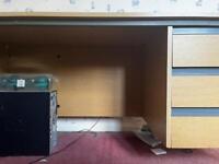3 drawer self assembly desk