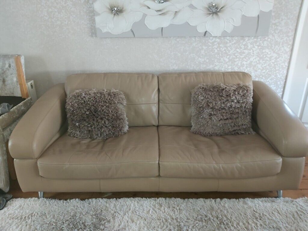 Leather sofa couch | in Danderhall, Edinburgh | Gumtree