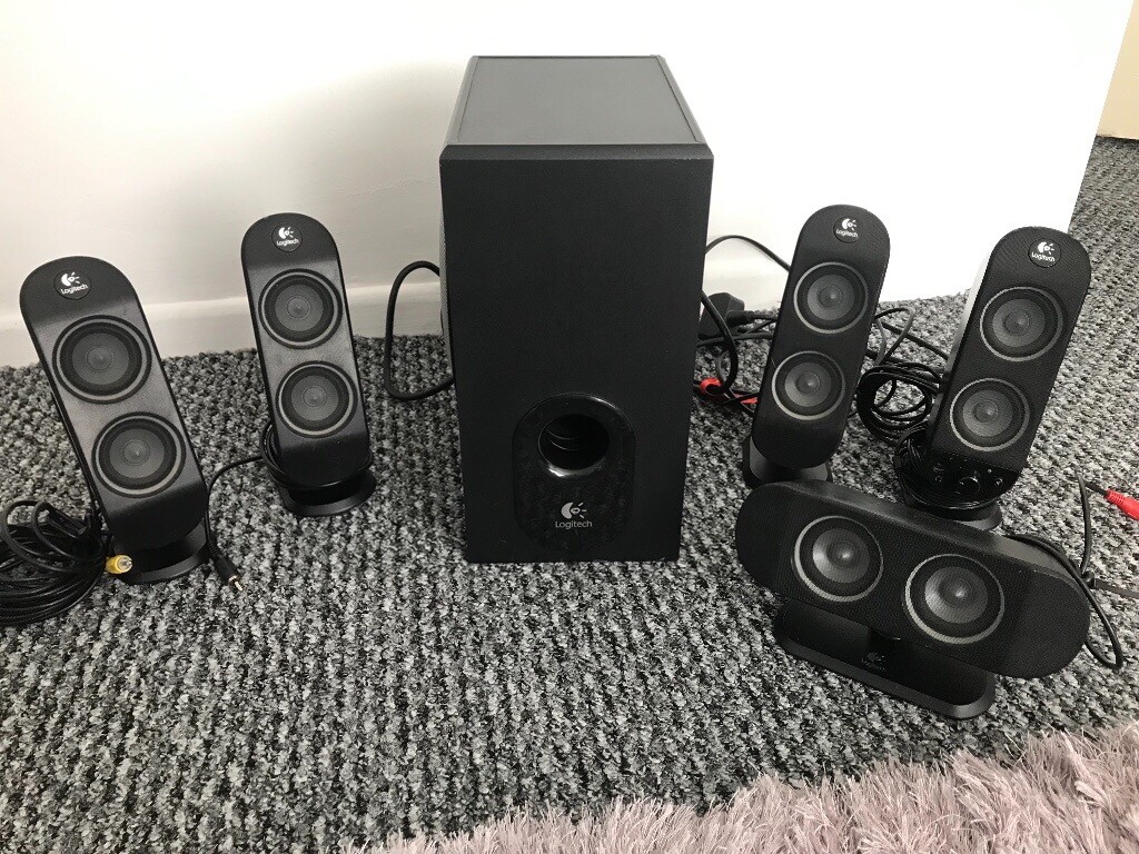 Logitech X-530 computer speakers 5.1 system | in Ipswich, Suffolk | Gumtree