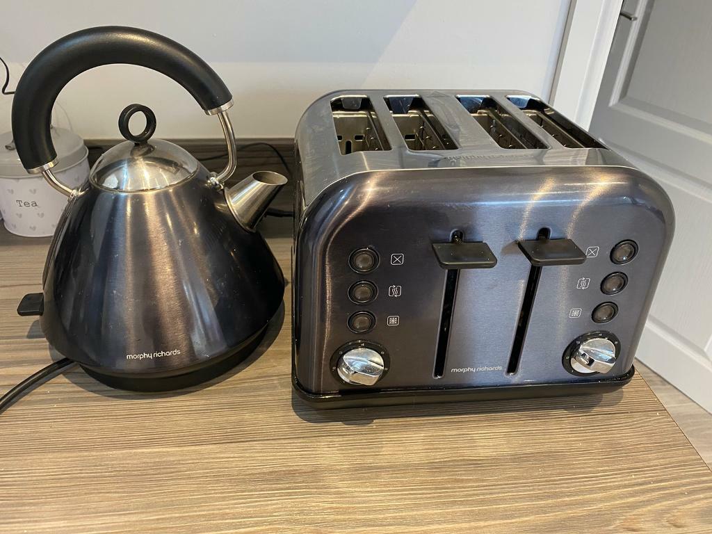 Morphy Richards Black Toaster and Kettle in Renfrew, Renfrewshire