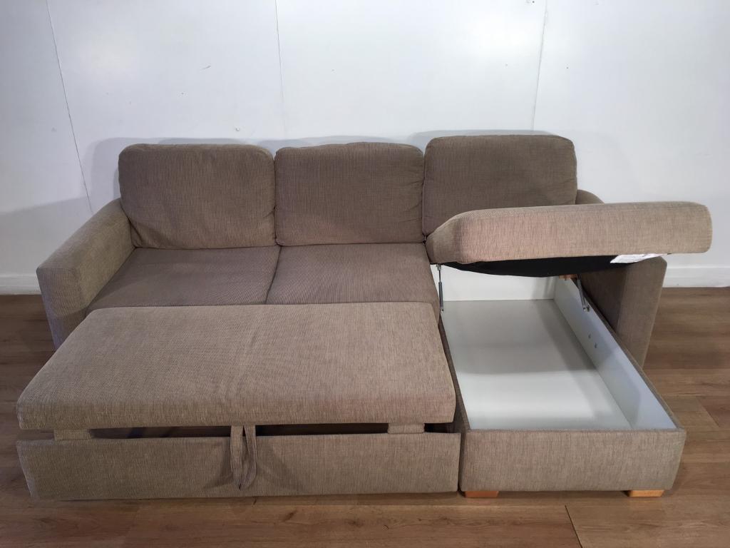 John Lewis Beige corner sofa bed with free delivery within 10 miles | in Rochester, Kent | Gumtree