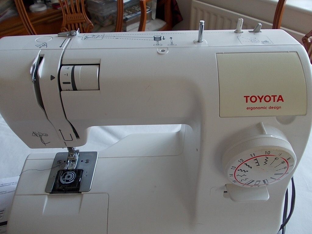 Sewing Machine by Toyota Model No. SPA15 Ergonomic design in Soham