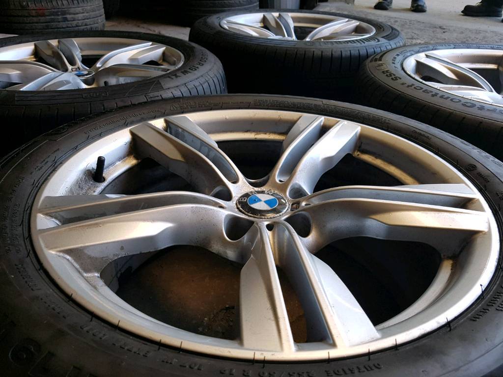 GENUINE BMW 19" X5 ALLOY WHEELS & TYRES 5X120 X3 X4 VW T5 VIVARO TRAFIC ...