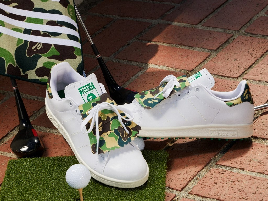 新品 ✨ ADIDAS STAN SMITH G BAPE 白 US9 27.5 A BATHING BAPE X ADIDAS STAN SMITH GOLF SHOES 27.5CM UK9 US9