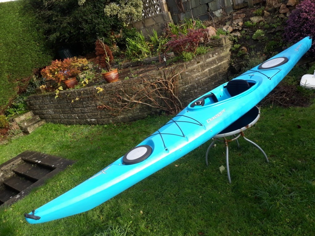 Dagger Charleston 14 Touring kayak, Palm spraydeck and Carlisle paddle