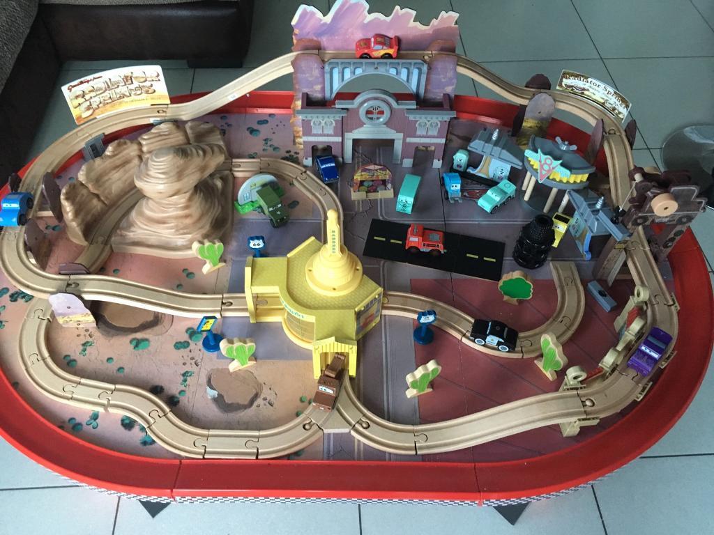 Disney Cars Radiator Springs Racetrack Set and Play Table in Marton