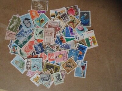 Collection lot 85 different stamps of Australia - all 1960s decade