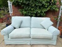 Laura Ashley Kendal Duck Egg Blue 2 Seater Sofa Possible Delivery 