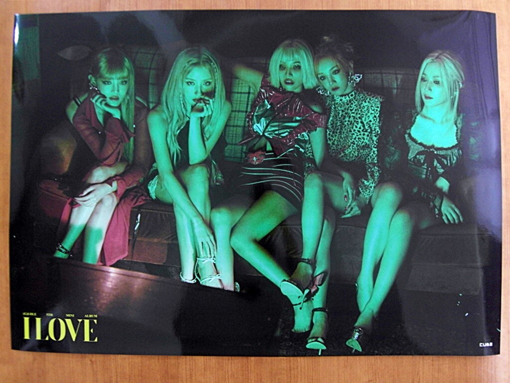 G) I-DLE - I love (Ver. C) [OFFICIAL] POSTER K-POP *NEW* G