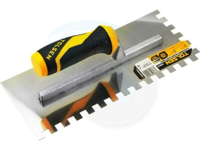 Wall Floor Tile Plastering Trowel Square Notch 3/8 Teeth Soft Handle
