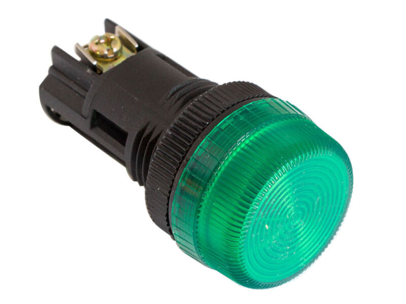 NPL-22 ATI Green LED Pilot Indicator Light 22mm 12V DC Replaceable Lamp