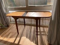 Mid century extendable dining table