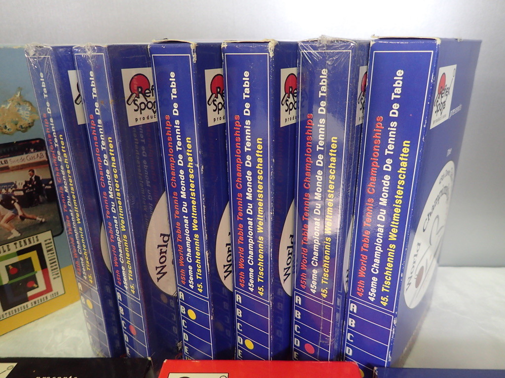 20 vintage VHS tapes TABLE TENNIS WORLD CHAMPIONSHIPS TOURNAMENTS & INSTRUCTION