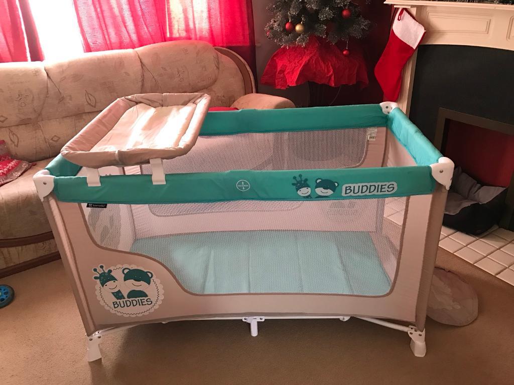Baby travel cot with changer in Thrapston, Northamptonshire Gumtree