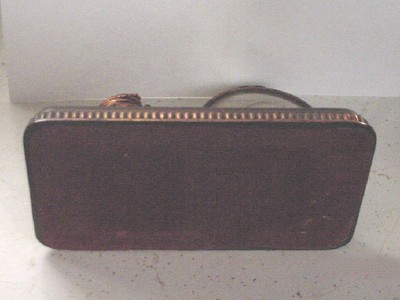 VINTAGE BRONZE BABY SHOE WITH PHOTO VERY NICE CONDITION