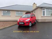 2011 Hyundai i10 1.2 Comfort Automatic only 25,000 miles PetrolAutomaticRed 2 owners Car