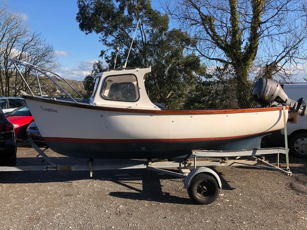 Plymouth Pilot 16ft fishing boat with 30hp four stroke plus trailer