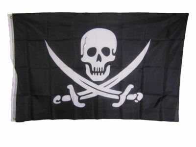 3x5 Jolly Roger Pirate Calico Jack Rackham Flag 3'x5' Banner Brass Grommets 100D
