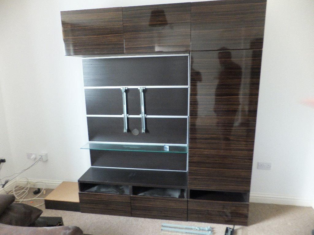 IKEA Framsta TV mount with units and cupboard in St Austell, Cornwall