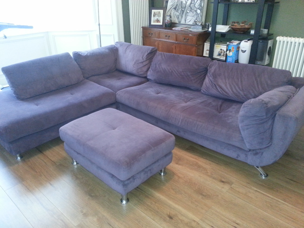 Corner Purple/Lilac funky Sofa Good condition SOLD AWAITING COLLECTION