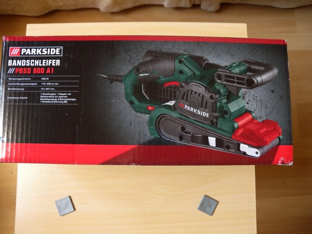 PARKSIDE 600w Bench Belt Sander Size 75 x 457mm PBSD 600 A1 German