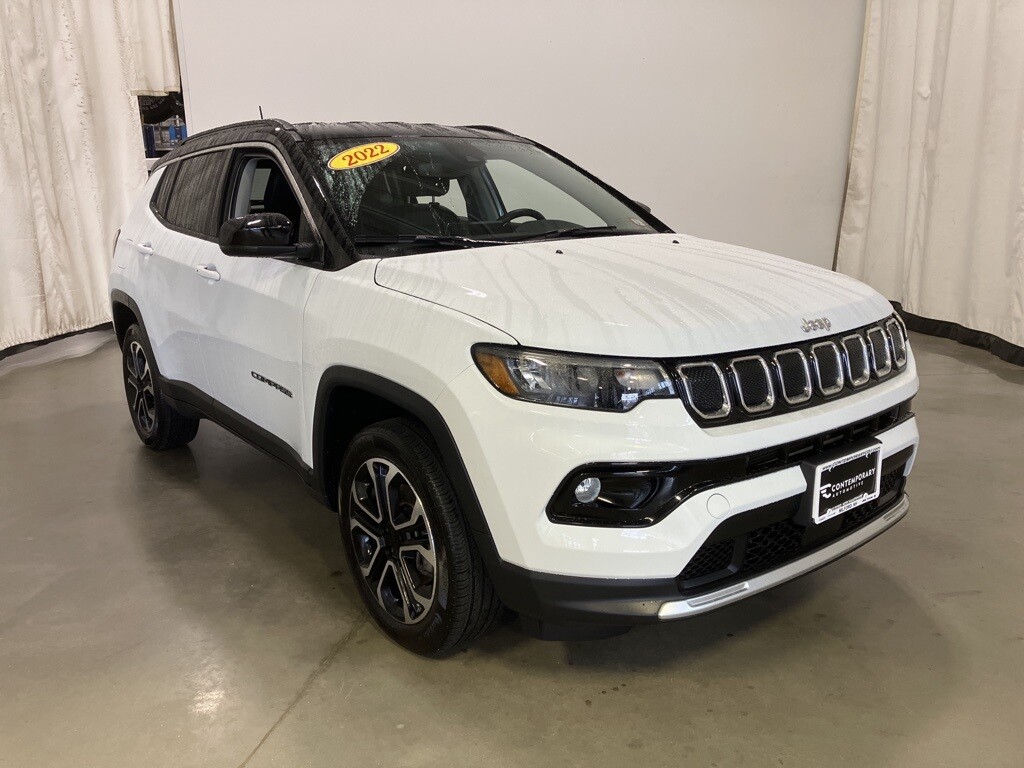 2022 Jeep Compass, Bright White Clearcoat with 12204 Miles available now!