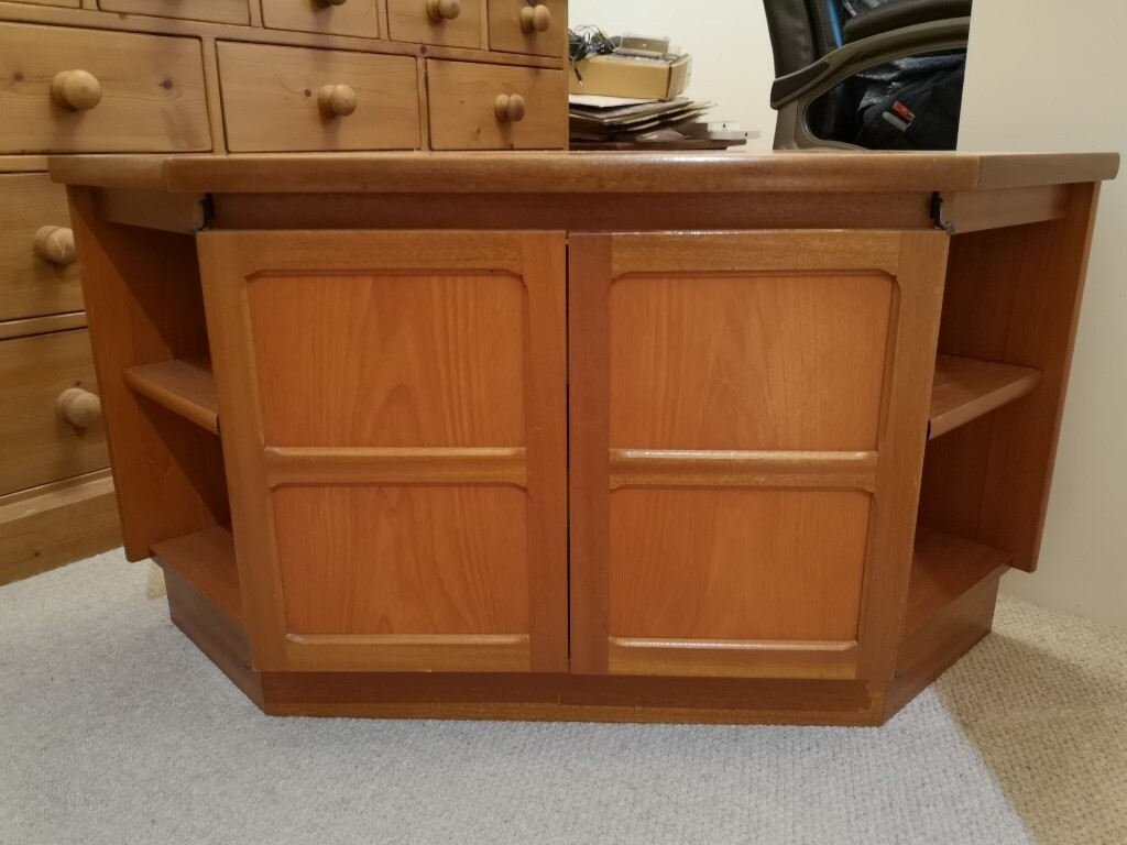 Nathan teak Corner TV unit in Portsmouth, Hampshire Gumtree