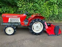 Yanmar YM1610D 4WD Compact Tractor & New Flail Mower *** NICE TRACTOR *** ONLY 654 Hours