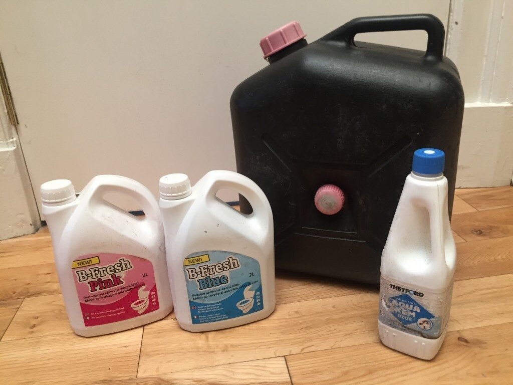 Waste Disposal Carry Tank & BFresh Chemical Toilet Additives (Caravan