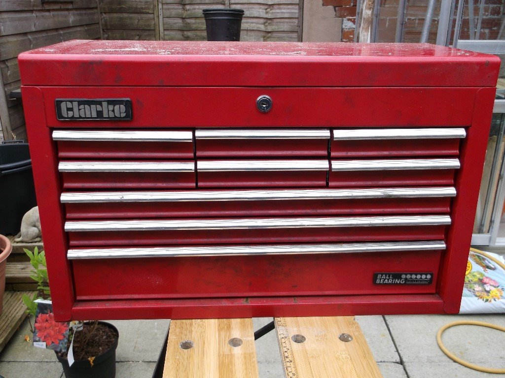 Clarke 9 drawer red tool chest. in Accrington, Lancashire Gumtree