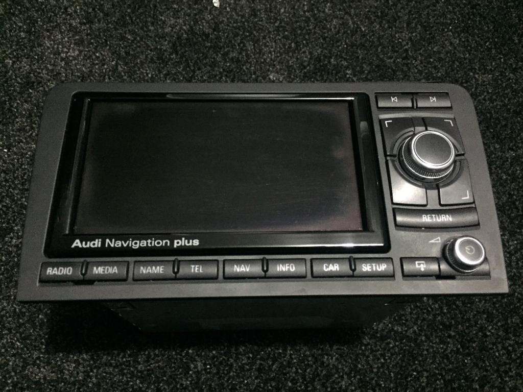 Audi S3 A3 RS3 RNS-E PU Sat Nav Piano Gloss Black Led Navigation Plus