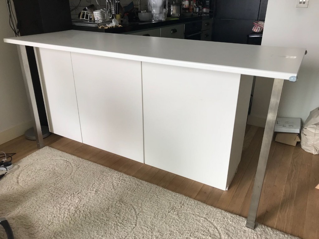Ikea Metod Kitchen Cabinets With Shelves And Worktop In London