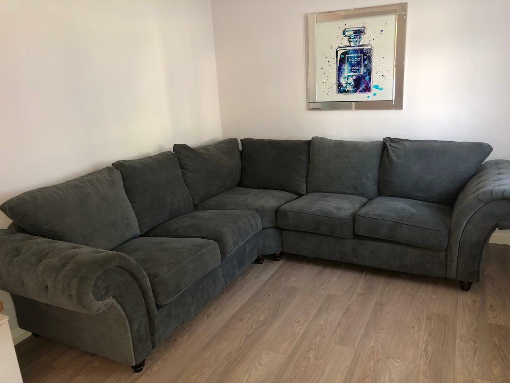 Chesterfield corner sofa Grey in Southampton, Hampshire Gumtree