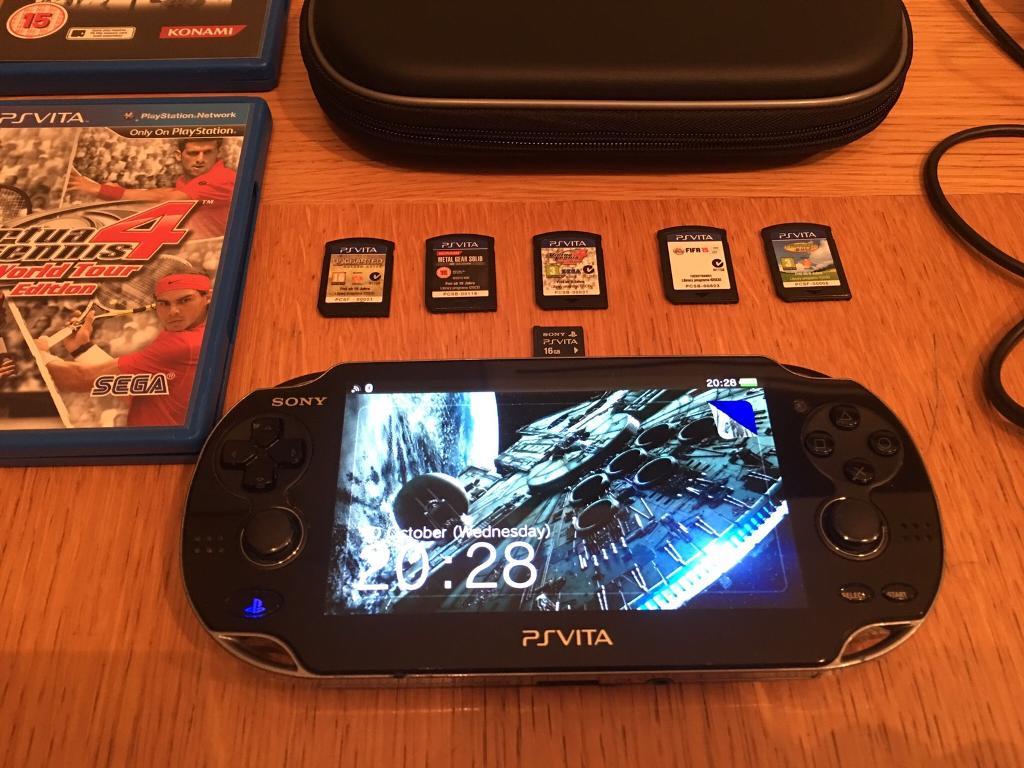 PS Vita PCH1004, 16gb memory card,5 games, case, and charger in Newton Abbot, Devon Gumtree