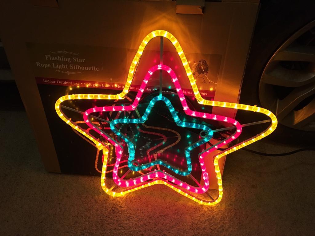 Christmas Lights flashing star in Kirkintilloch, Glasgow Gumtree
