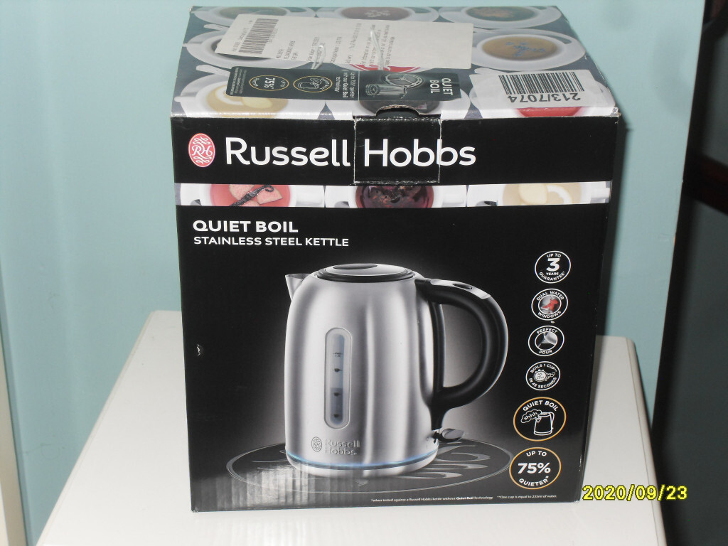 Russell Hobbs 20460 Quiet Boil Stainless Steel Kettle, only 7 months