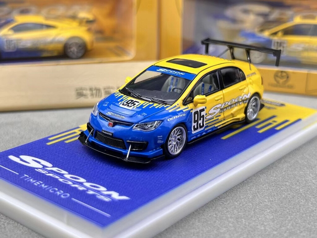 TIME Micro 1/64 ホンダ シビック FD2 SPOON 新品 Time Micro TM 1/64 ホンダ シビック Civic FD2 Spoon#95