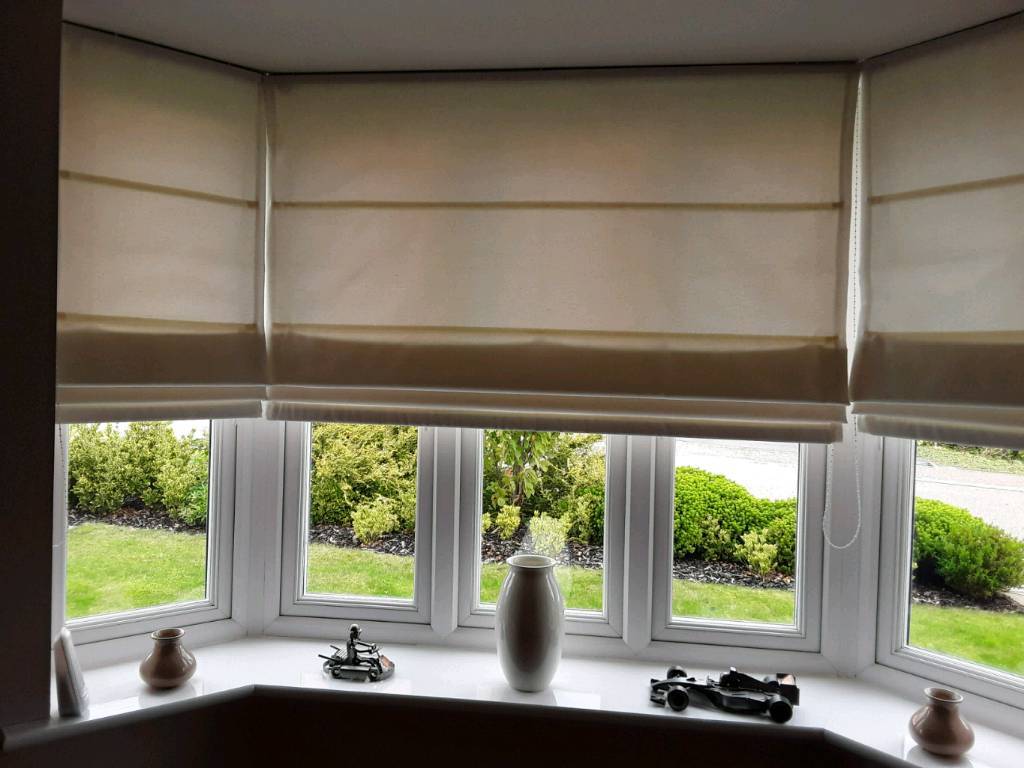 2 Custom Made Bay Window Roman Blinds in Norwich, Norfolk Gumtree