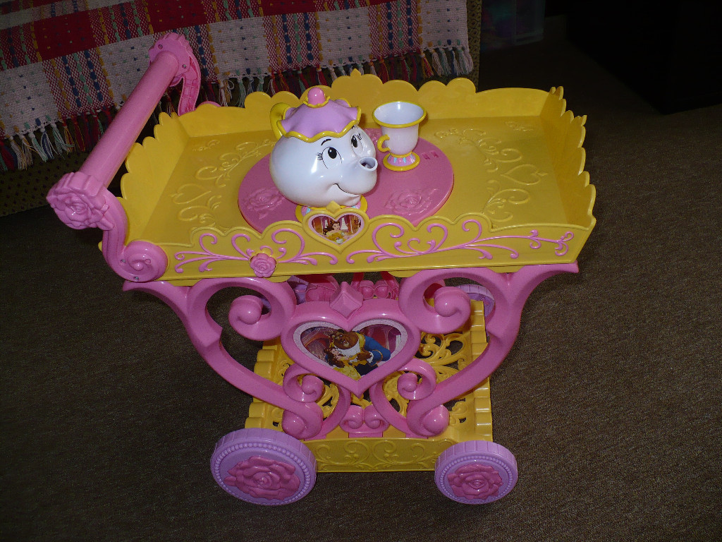 Beauty and the Beast Princess Belle Musical Tea Party Cart Playset