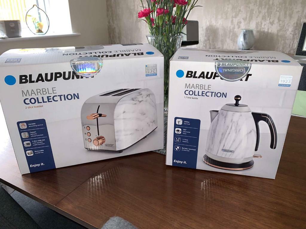 BLAUPUNKT Marble Effect Kettle and Toaster BREAKFAST SET ( CAN BE SOLD