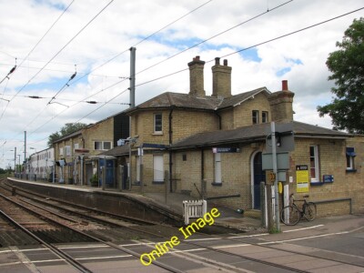 Photo 12x8 Shepreth Station Barrington/TL3949 Few trains stop on a Sunday c2012