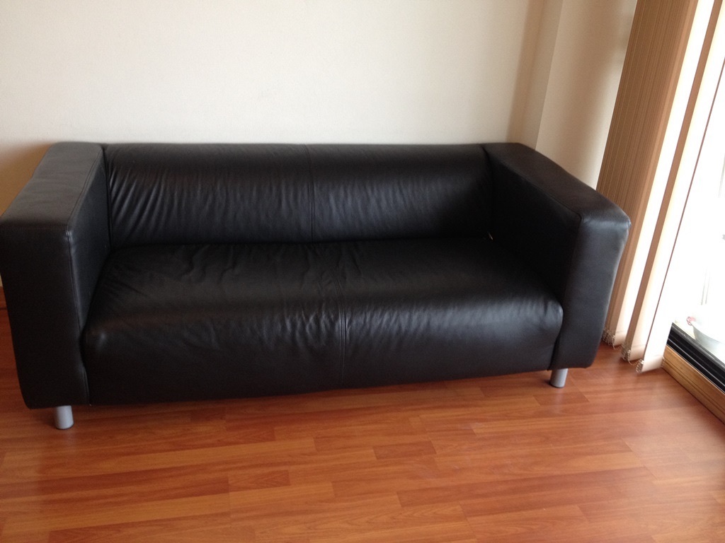 Ikea Klippan Leather Sofa Leather Sofa Pinterest Living Room Ikeas