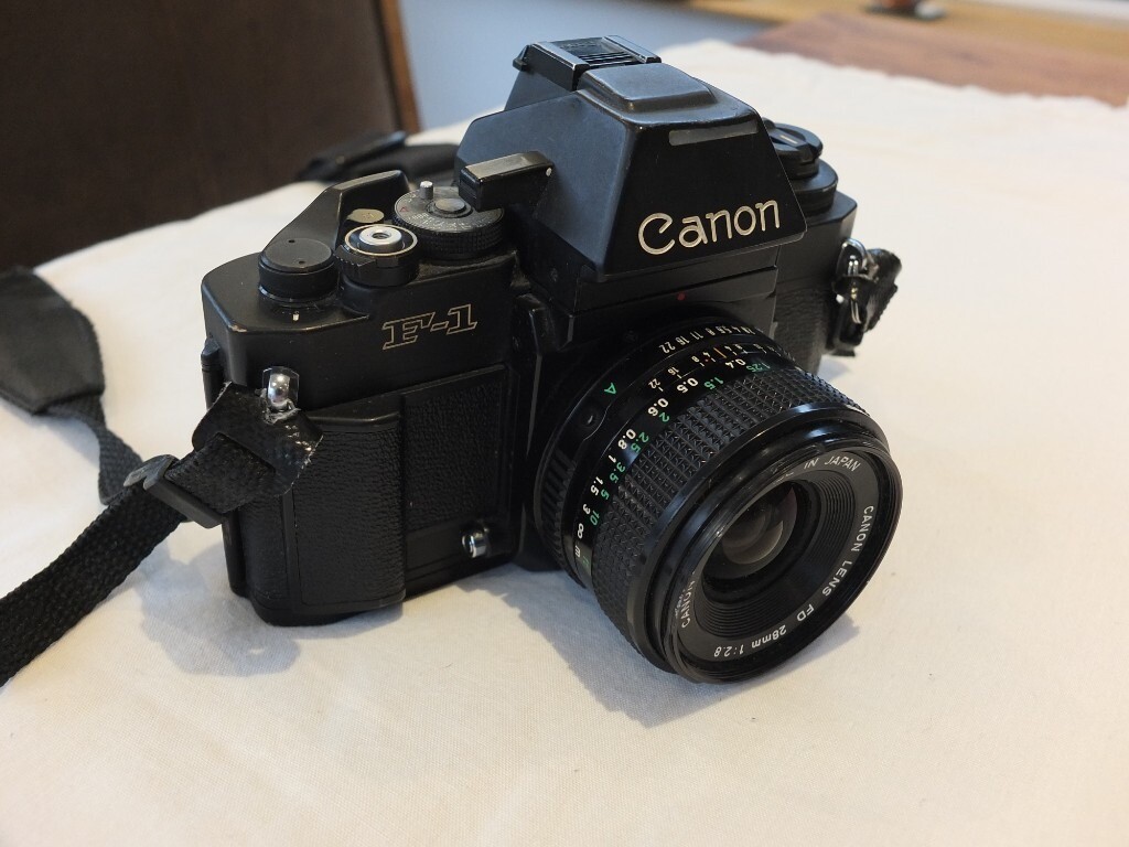 Canon F1 Manual Camera with Canon 28mm 12.8 lens Wide angle in