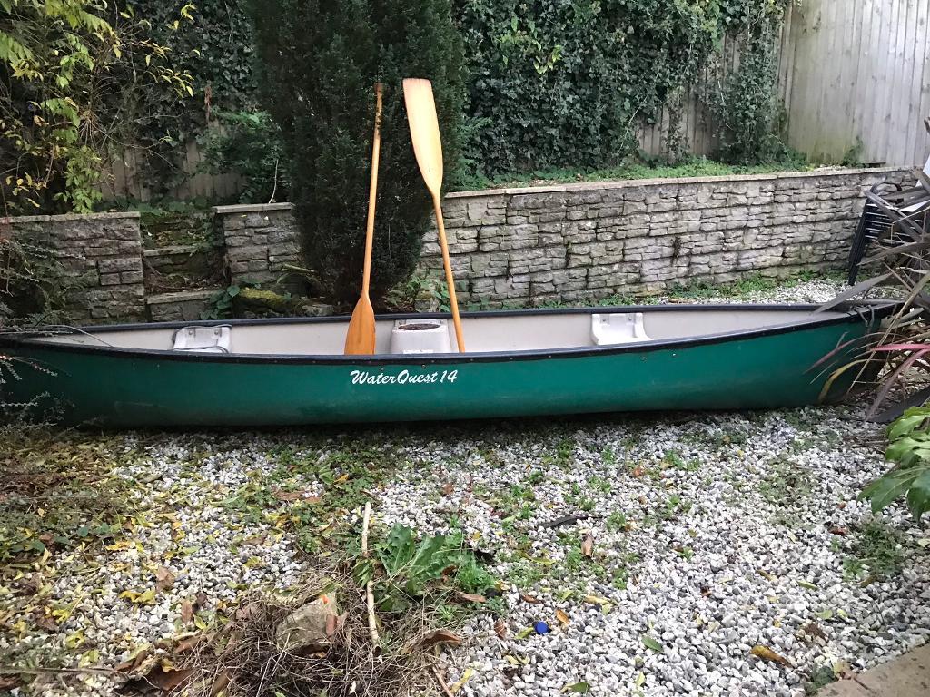 Canadian canoe 14ft with oars in Totnes, Devon Gumtree