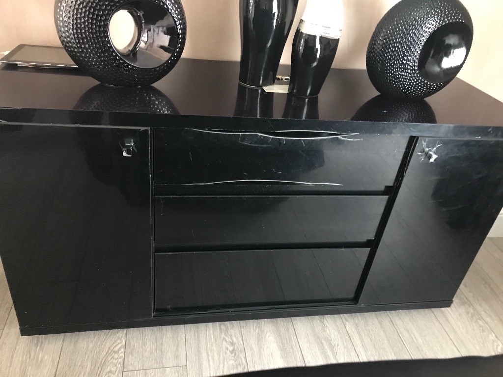 Next black high gloss sideboard in Ayr, South Ayrshire Gumtree
