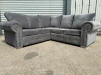 GREY CHESTERFIELD CORNER SOFA, couch, furniture suite 🚚🚛🚚