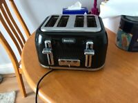 Breville 4 slice black toaster