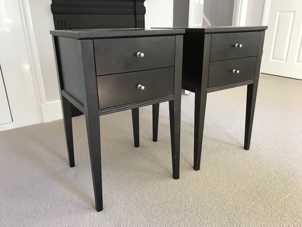 John Lewis Ebony 8 Drawer Chest 2 Matching Bedside Tables Cost