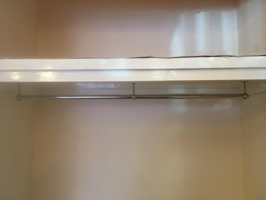 Wardrobe Clothes Hanging Rail Chrome 94cm Long In Edgbaston