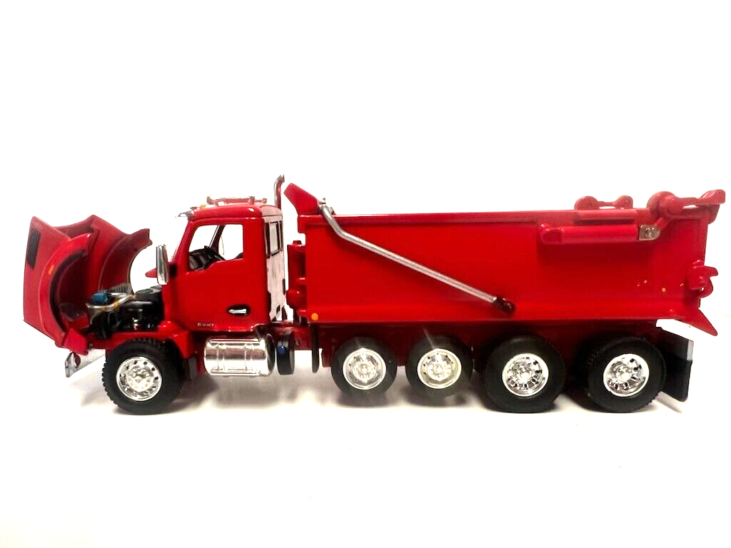 DCP / FIRST GEAR 1/64 SCALE T-880 KENWORTH QUAD AXLE DUMP TRUCK, RED